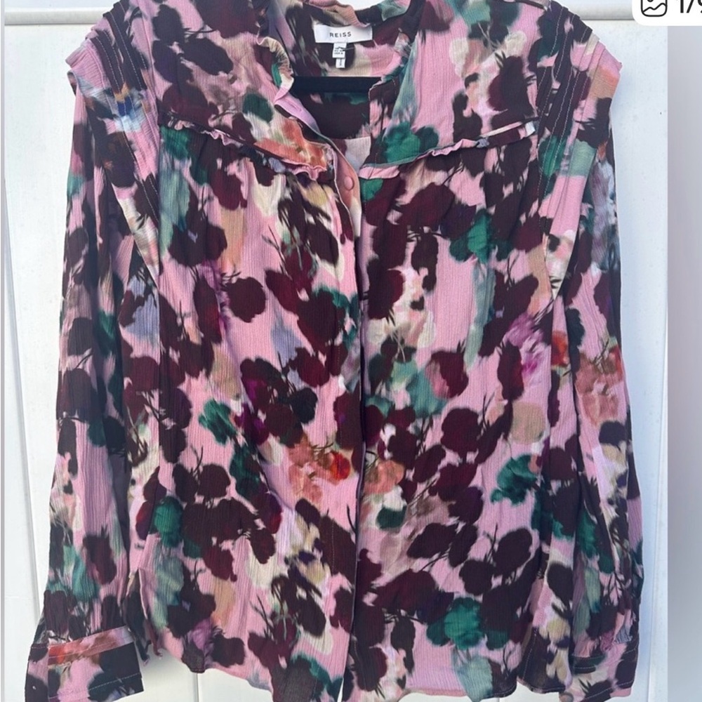 Reiss Phoenix Multicolor Floral Blouse - Picture 3 of 4